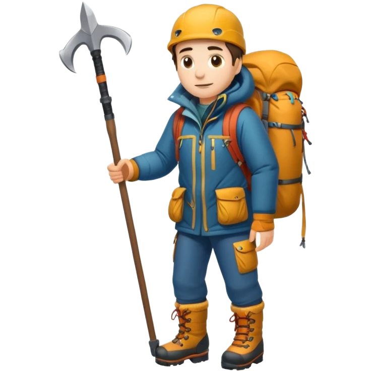 fullbody mountaineer emoji