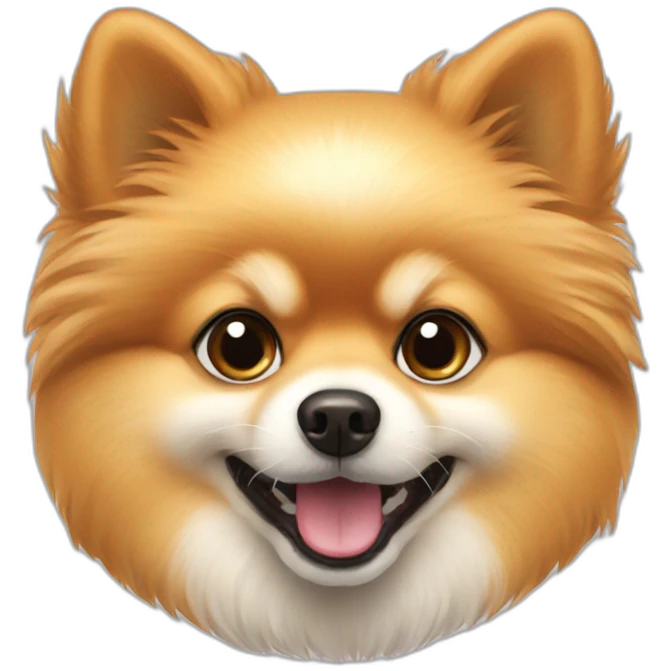 Pomeranian dog emoji