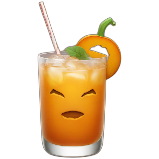pumpkin cocktail emoji