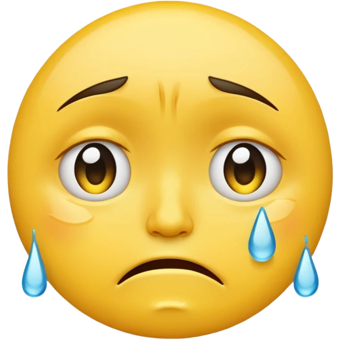 crying face emoji, expressive and clear emoji