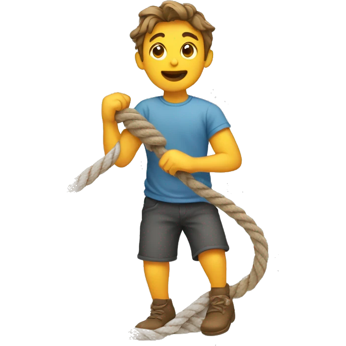 pulling a rope  emoji