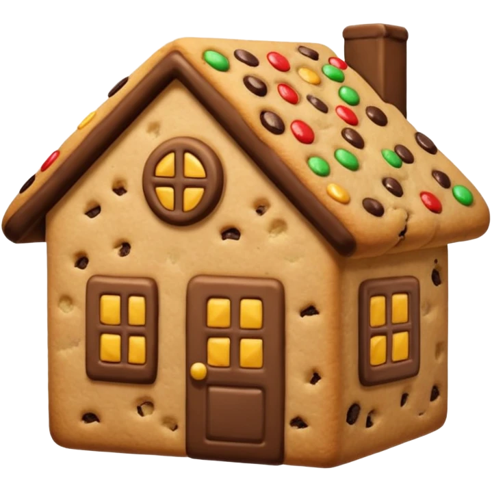 house made of cookies emoji
