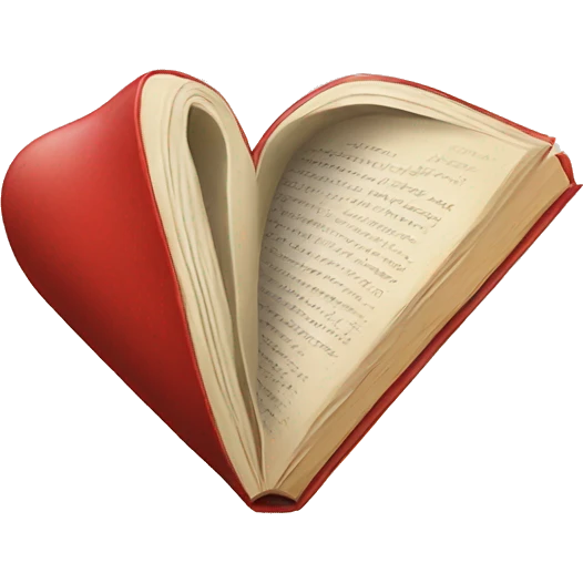 Heart book love emoji