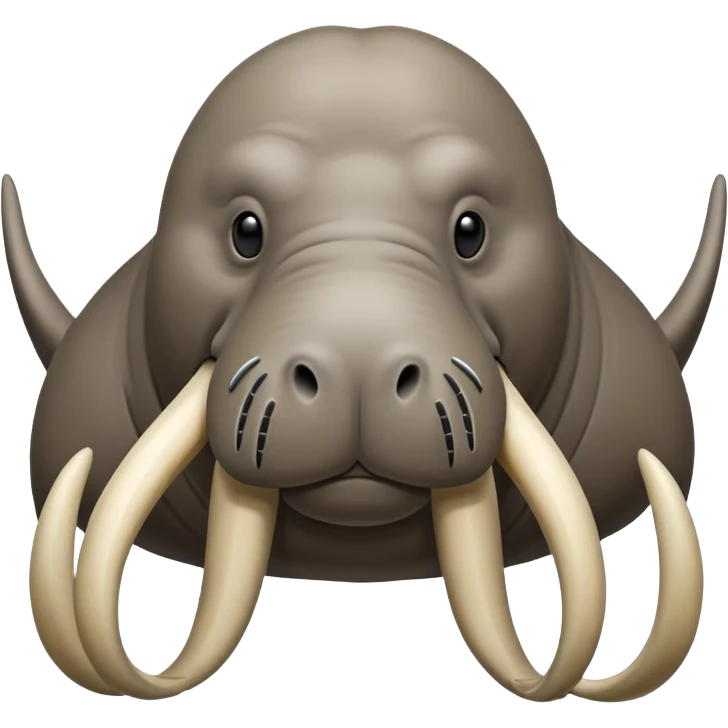 walrus with tusks emoji