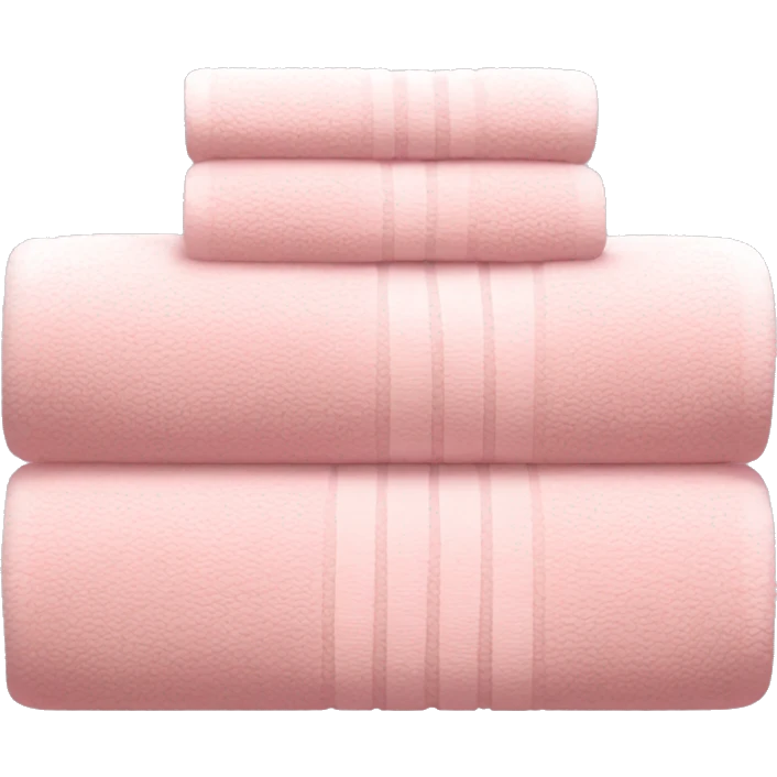 Light pink stacked towels emoji