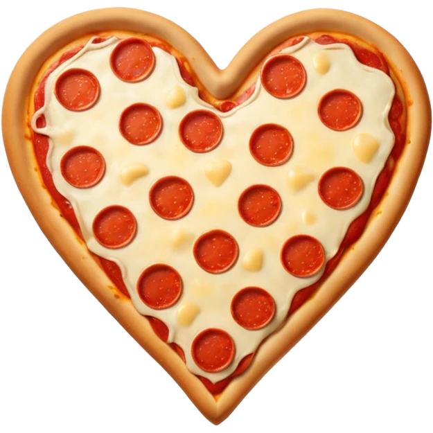 pizza themed heart emoji