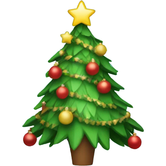 Dancing christmas tree emoji
