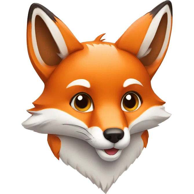fox with heart emoji