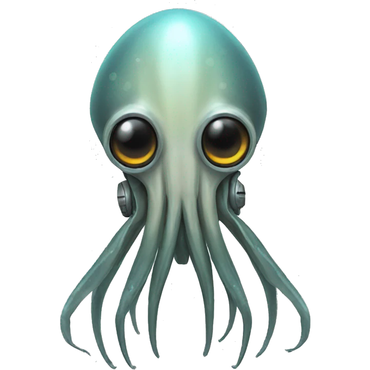 Squid cyborg emoji