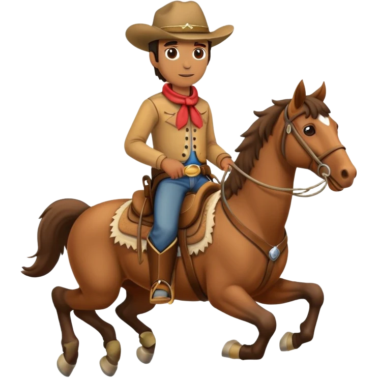 cowboy riding a horse emoji