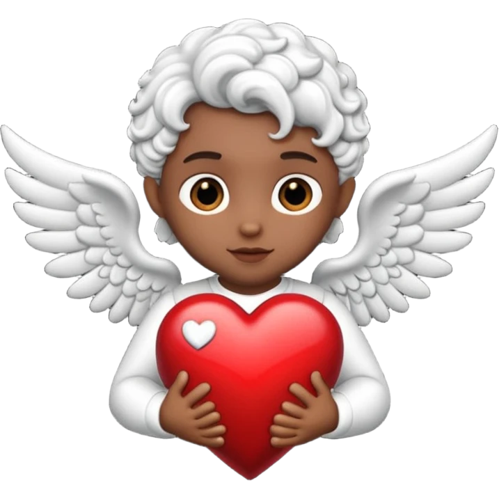 black cupid heart emoji