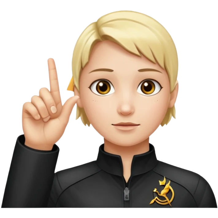 Dreifinger Salut aus Hungergames emoji