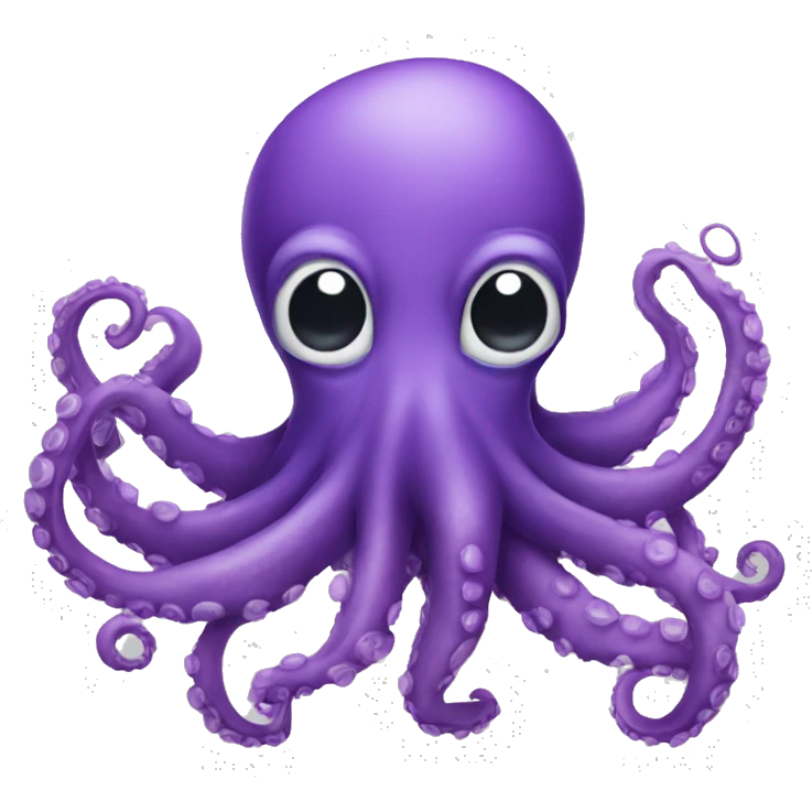 Purple octopus emoji