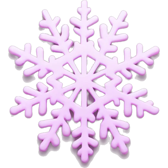 pastel pink snowflake  emoji