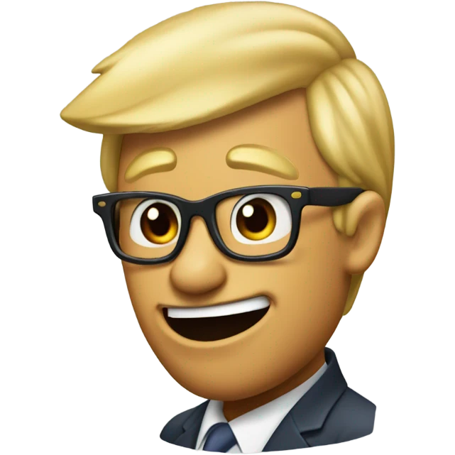Dinosaur with trump emoji