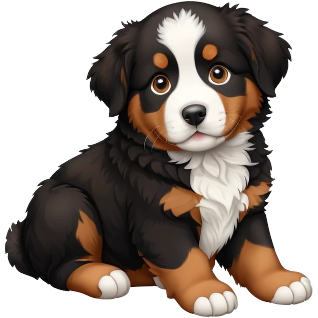 Bernese mountain dog puppy  emoji