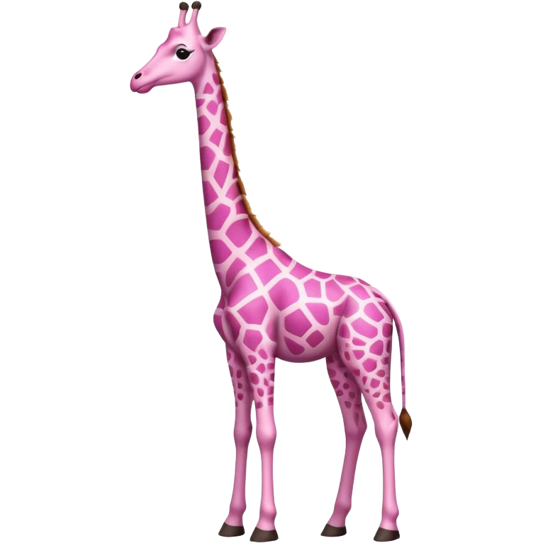 Pink giraffe  emoji