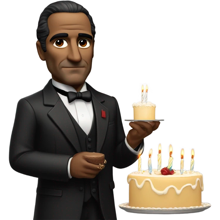 The godfather  says happy birthday Uncle Brucie emoji