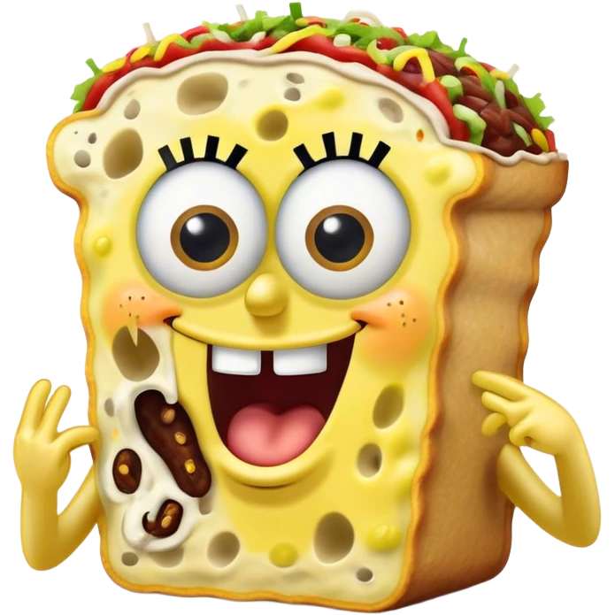 spongebob eating chipotle  emoji