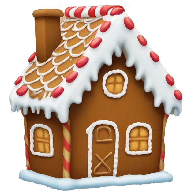 Gingerbread house emoji