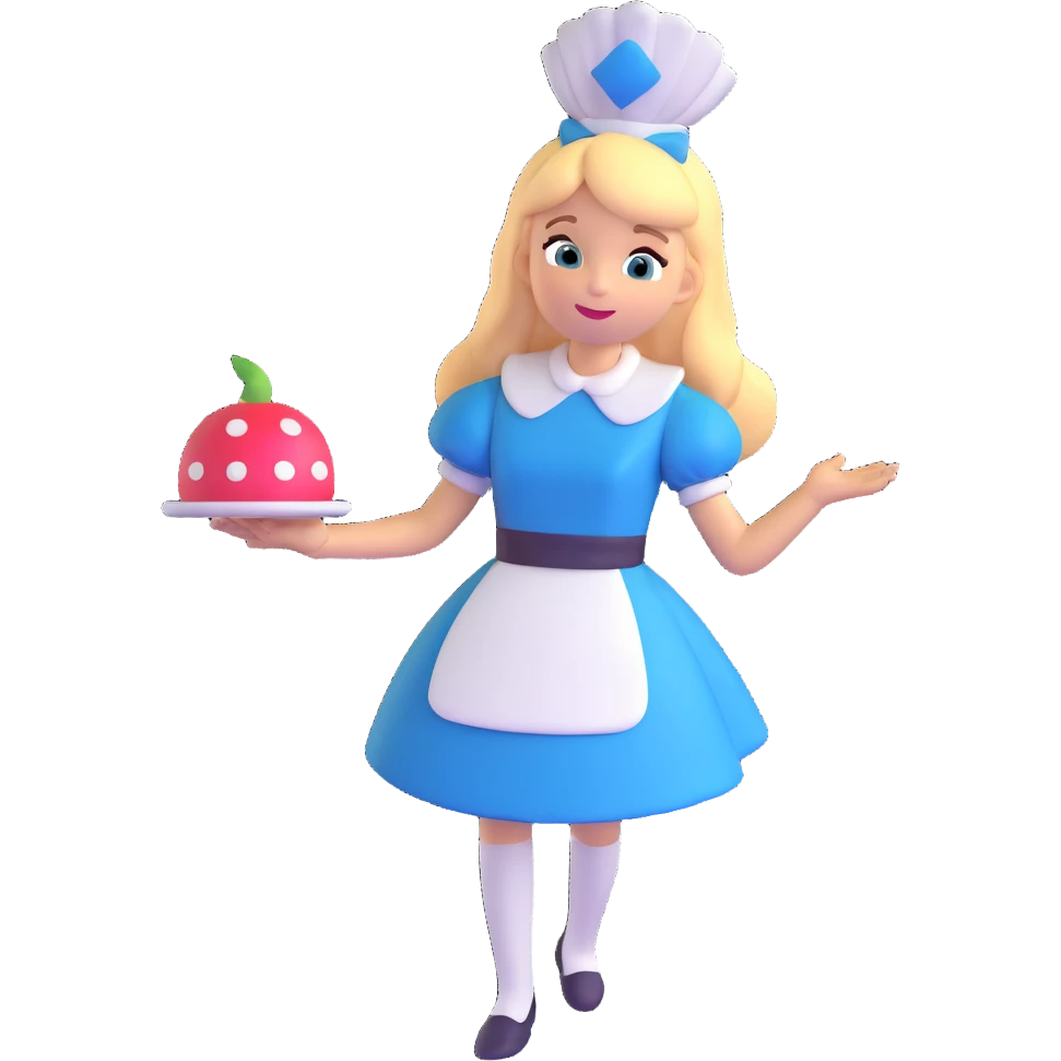 Alice from Alice in Wonderland emoji