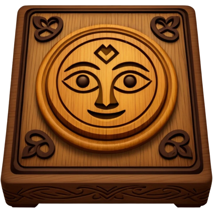 Kwanzaa Kanara wooden base emoji