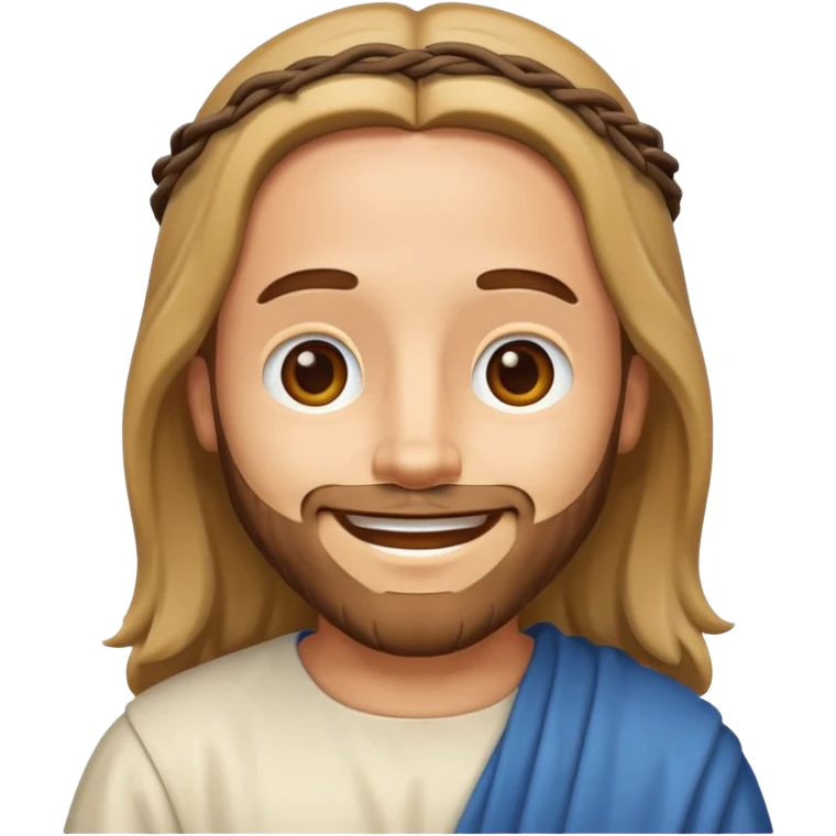 Make a jesus christ cartoon emoji like iphone emoji