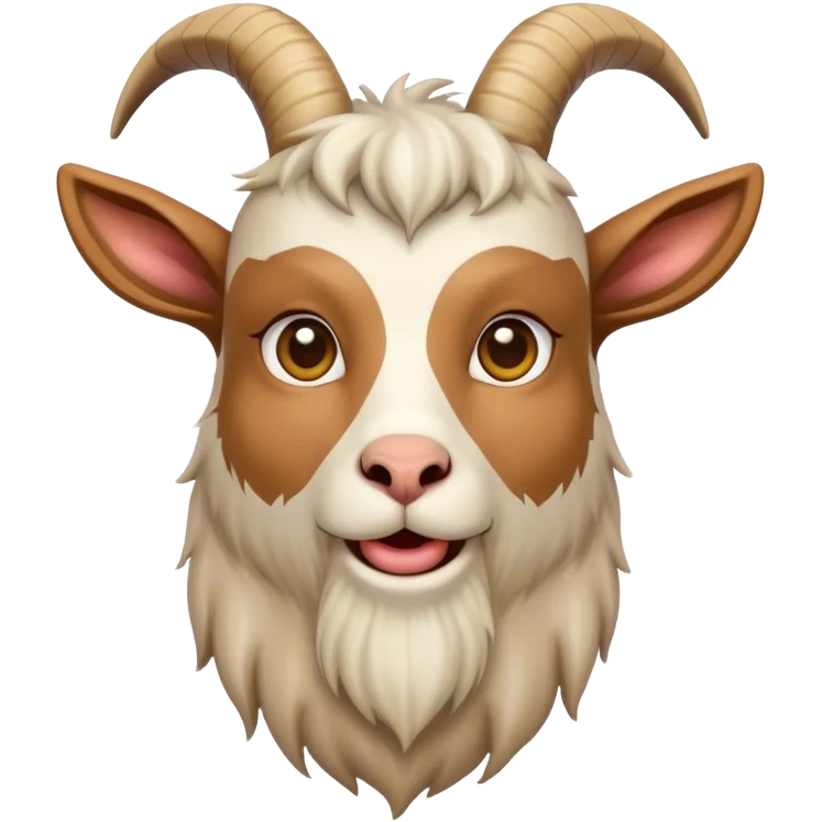 GOat with beard emoji