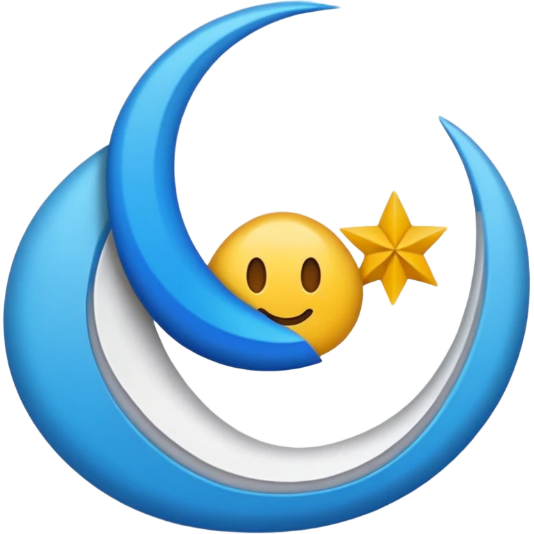 DOĞU TÜRKİSTAN BAYRAĞI (İNSANSIZ) AY VE YILDIZ MAVİ BAYRAK emoji