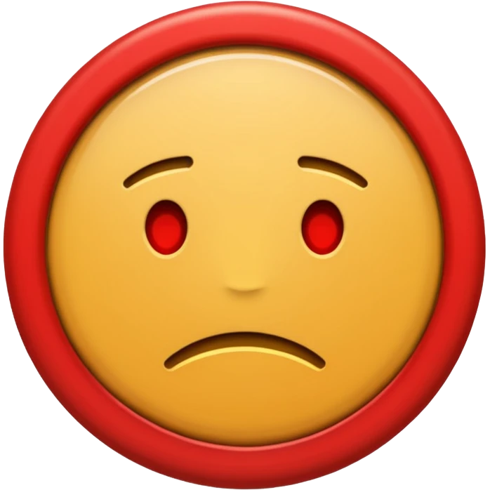 create a emoji that has the word "Junk" in a red circle with a line through it - this means "No junk" Make sure the word is readable through the red line emoji