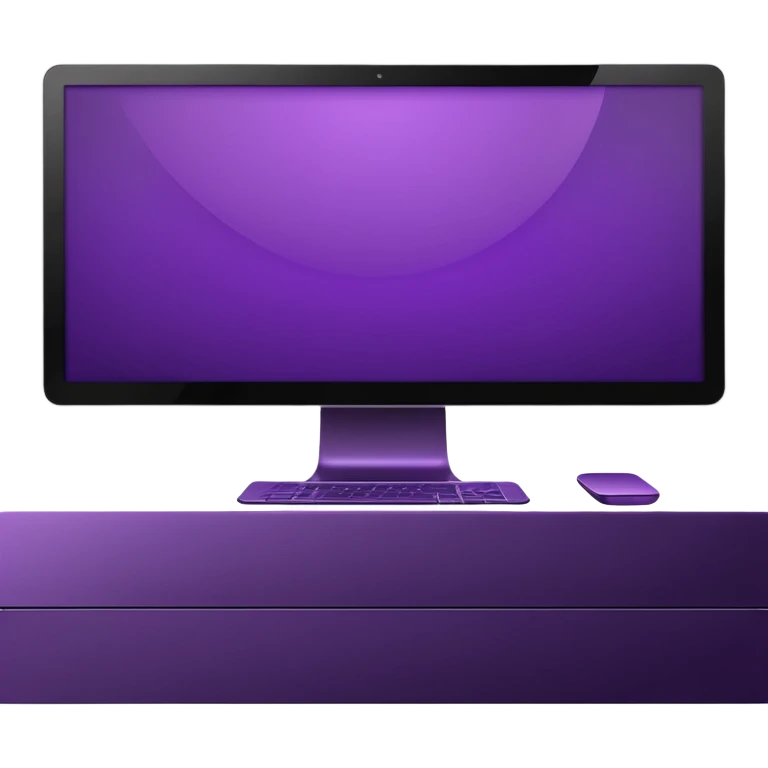 3 dark purple wide screen monitors emoji