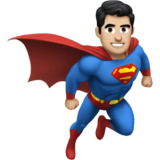 Superman in a batman suit emoji