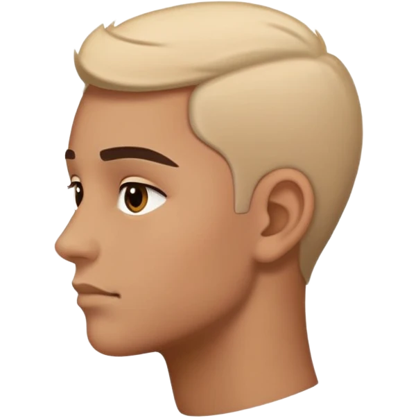 A side eye from the side profile  emoji