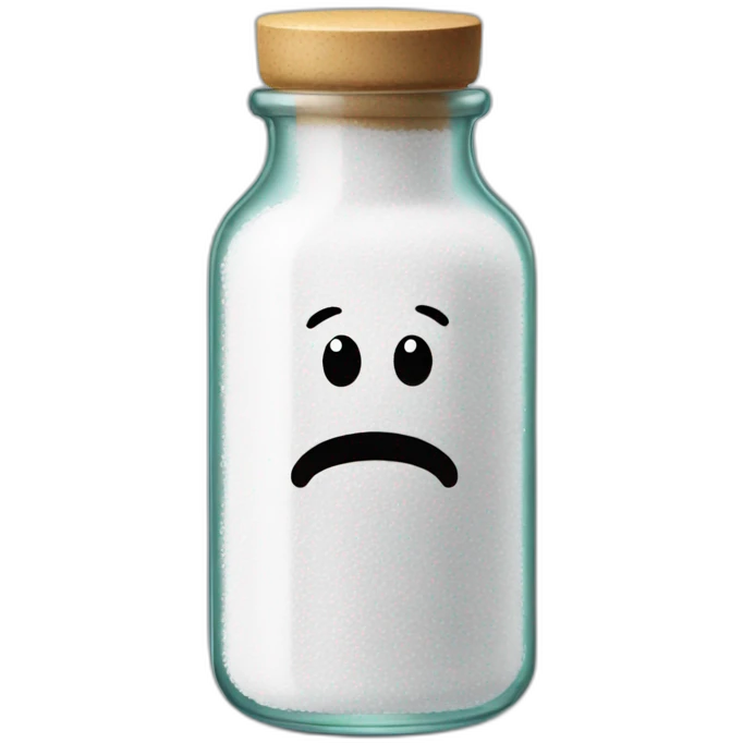 Salt in bottle emoji