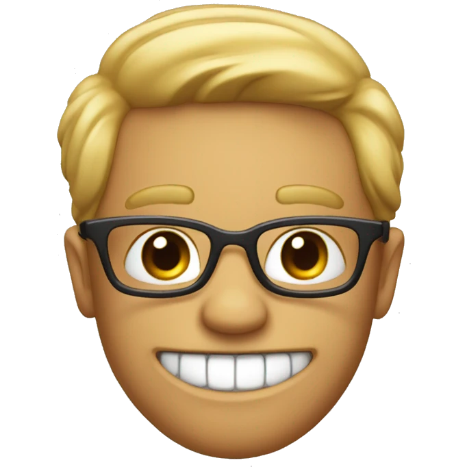 Nerd with 2 teeths out emoji