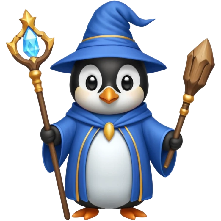 Penguin Wizard emoji