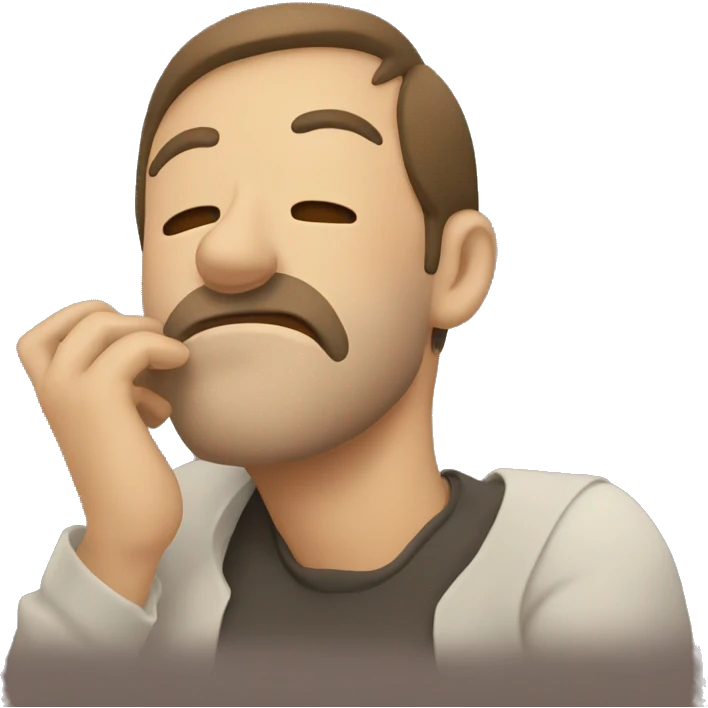 Hombre durmiendo emoji