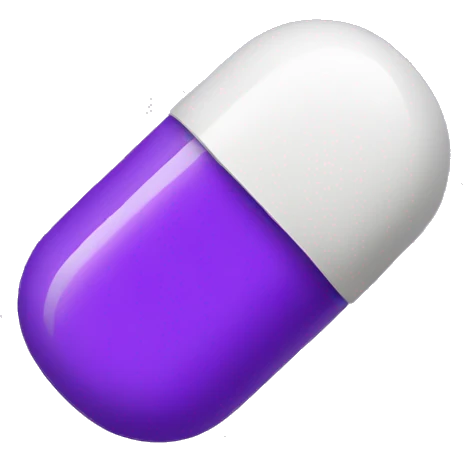 purple pill emoji