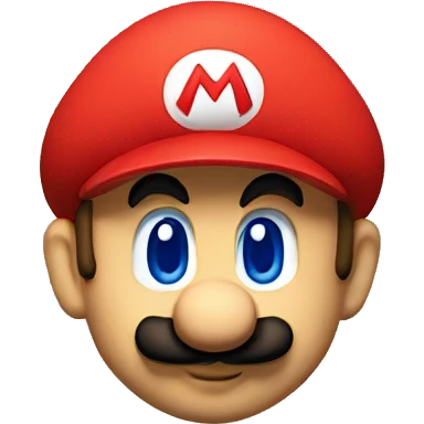 Super mario head  emoji