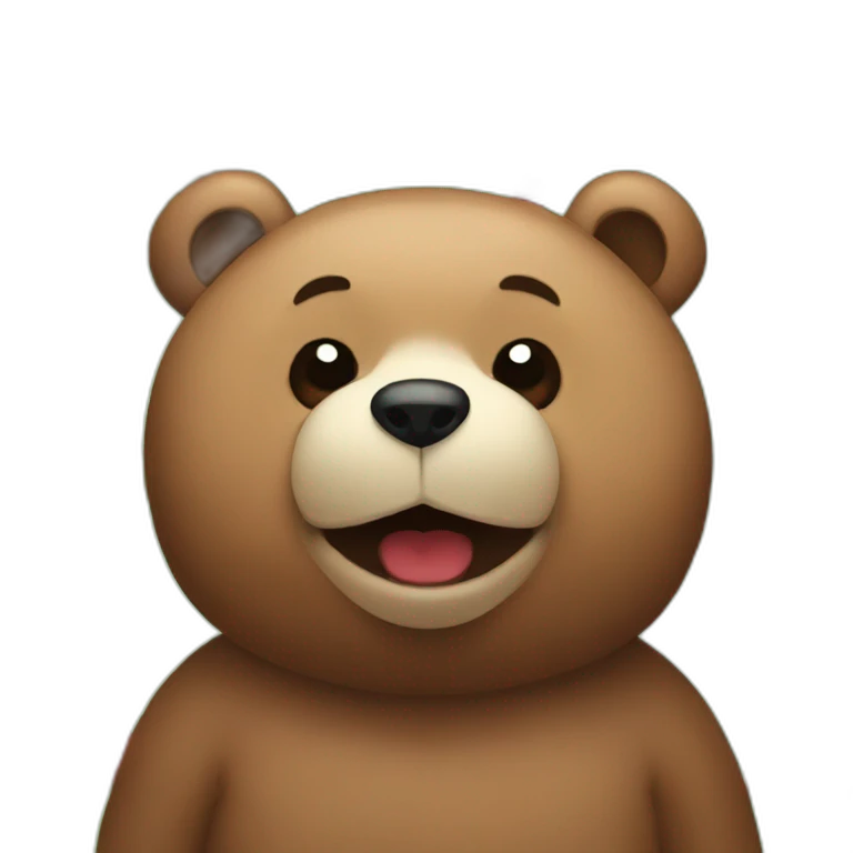 A bear who hates berries emoji