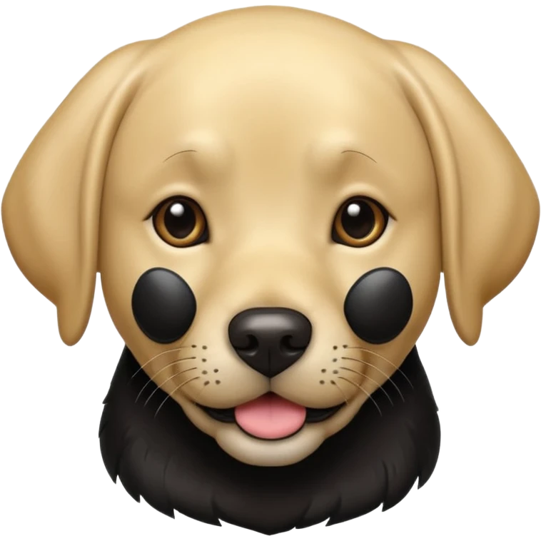 Labrador  negro emoji