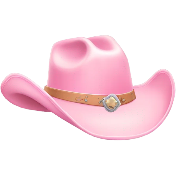 light pink cowgirl hat emoji