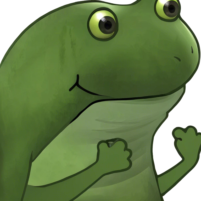 Farting Frog butt emoji