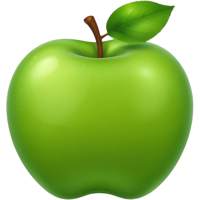 Green apple emoji