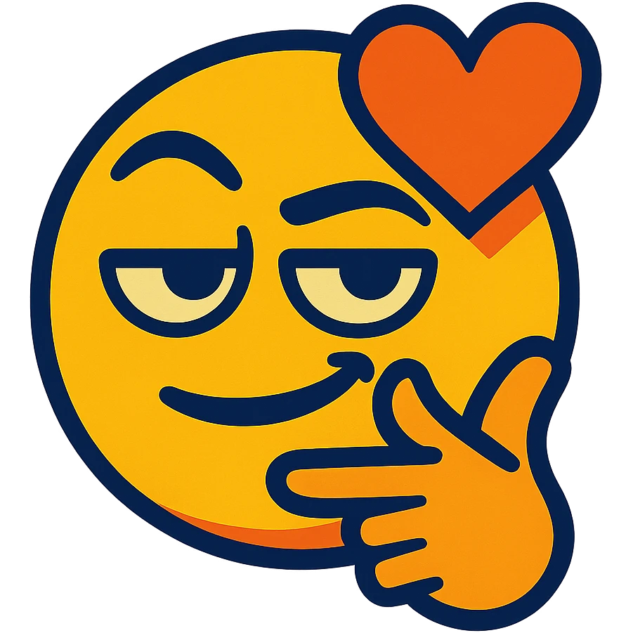 the concept of 'rizz' as a cool, confident, charismatic emoji, cartoon style emoji