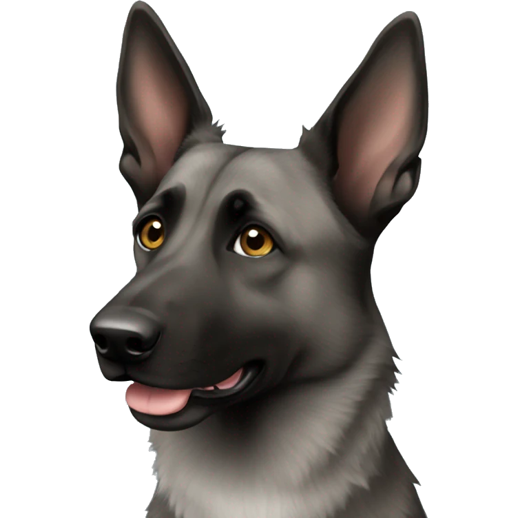 Dutch shepherd with white chest emoji