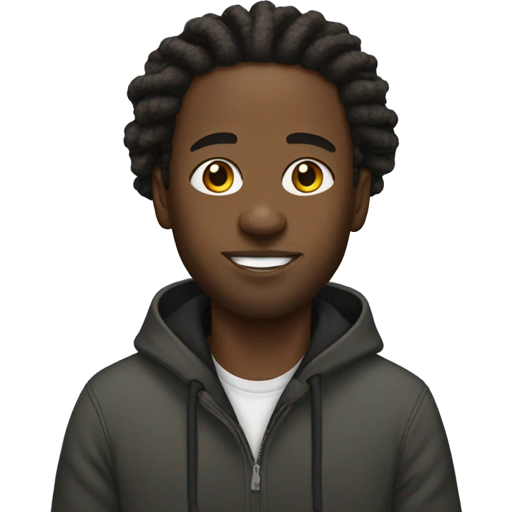 Black guy with locs wearing eagles hoodie  emoji