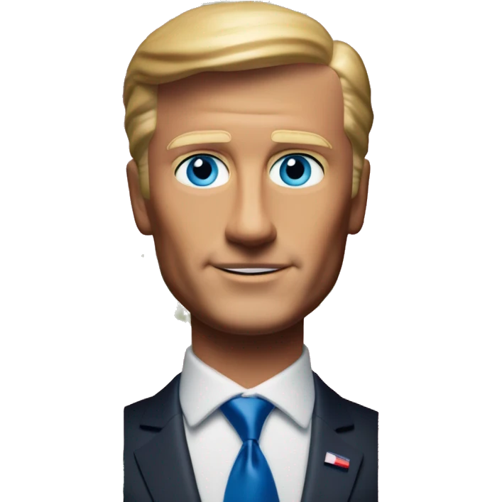 US president Ken in Barbie style, oil paint, mysterious eyes, intricate lips, masterpiece portrait, odd perspective, beautiful, desirable, logical, midsommar, ikea emoji