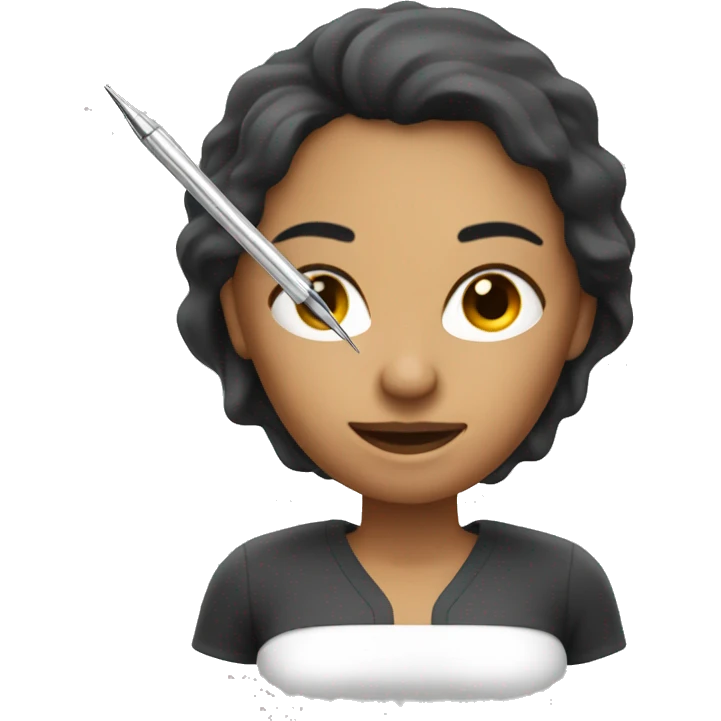 Woman with needle as weapon emoji