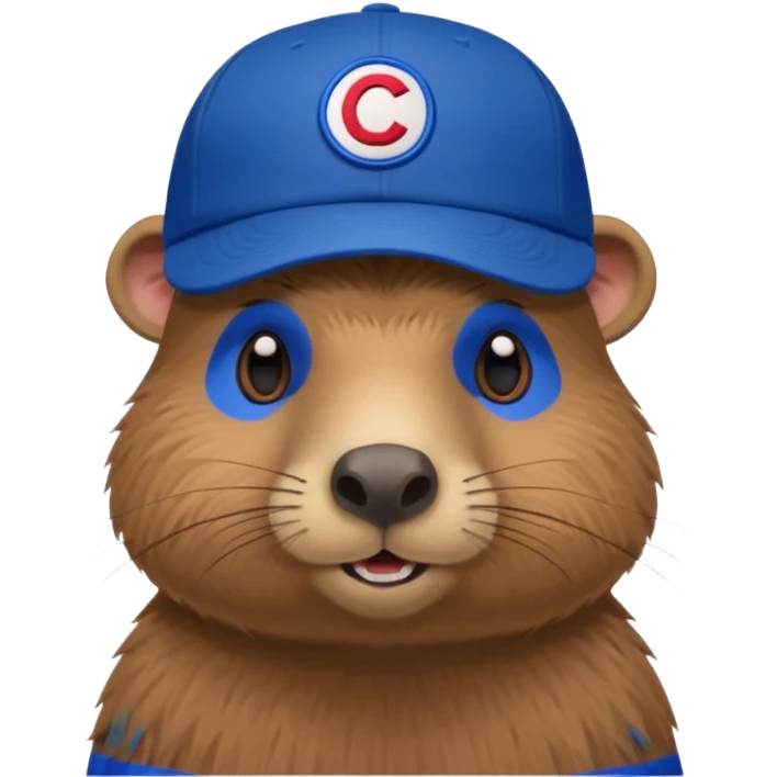 Capibara with a cruz azul cap emoji